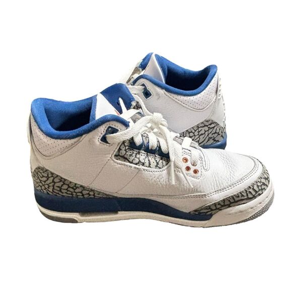 Nike Air‎ Jordan 3 Retro Washington Wizards White Blue DM0967-148 Youth Size 5Y - Picture 6 of 13